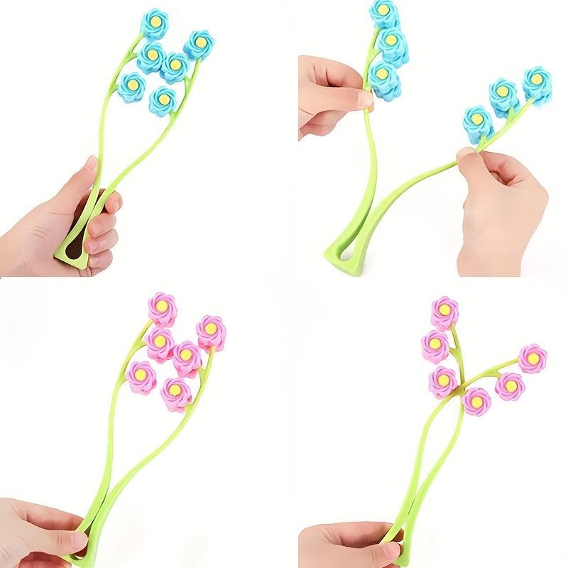 Flower Type Face Massager Roller V Face Firming Beauty Tool