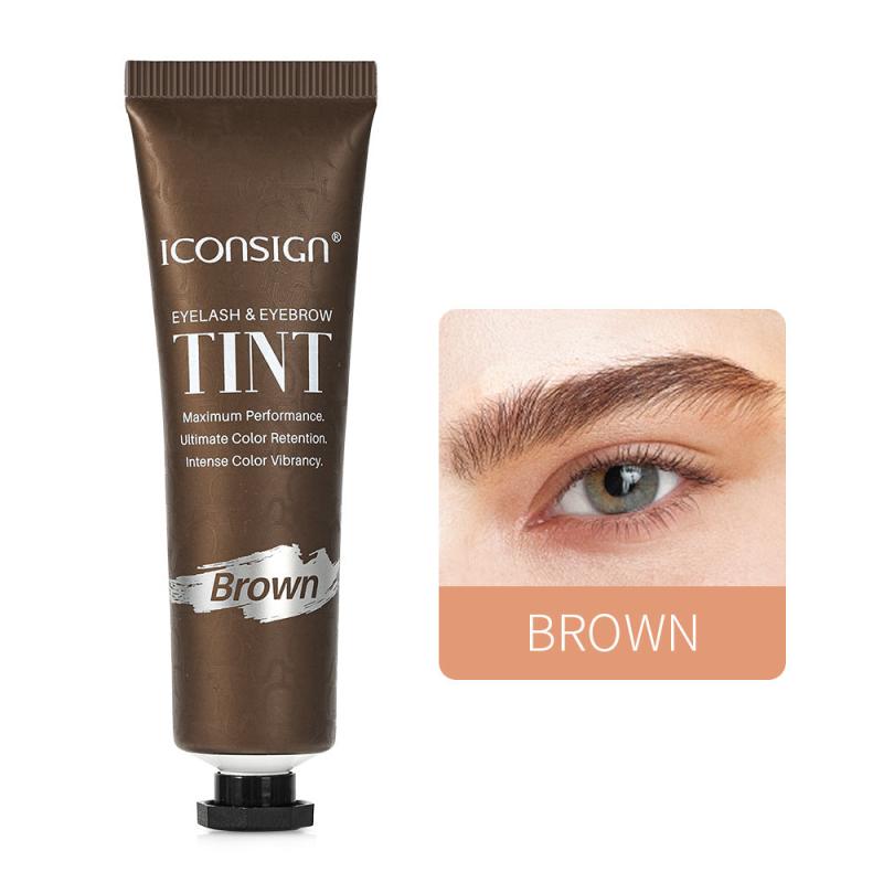 Vegan Eyelash & Eyebrow Tint Kit: 2-in-1 Warm Tint, Long-lasting, Easy to Use