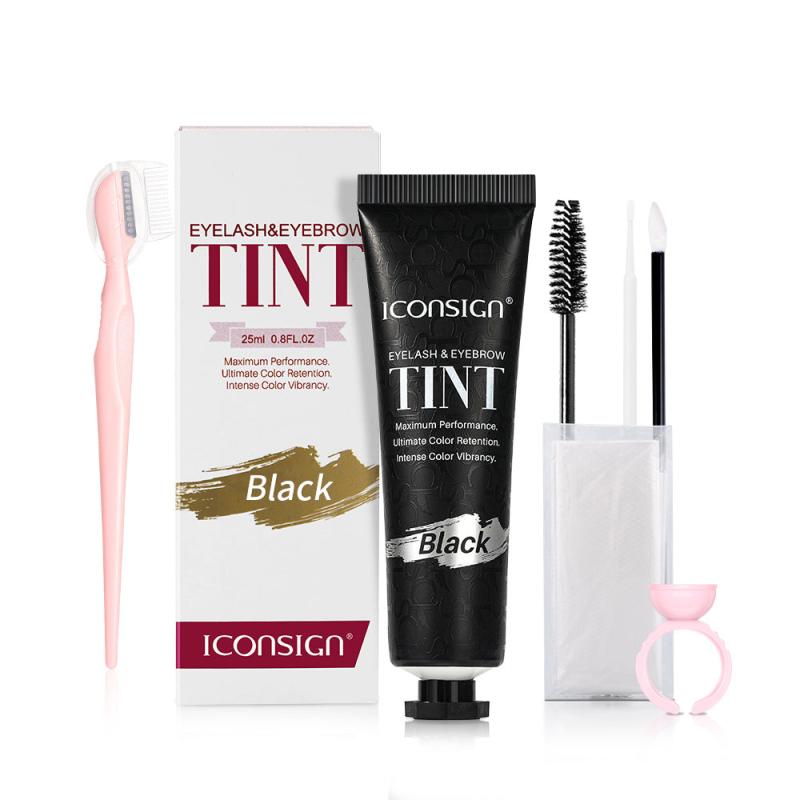 Vegan Eyelash & Eyebrow Tint Kit: 2-in-1 Warm Tint, Long-lasting, Easy to Use