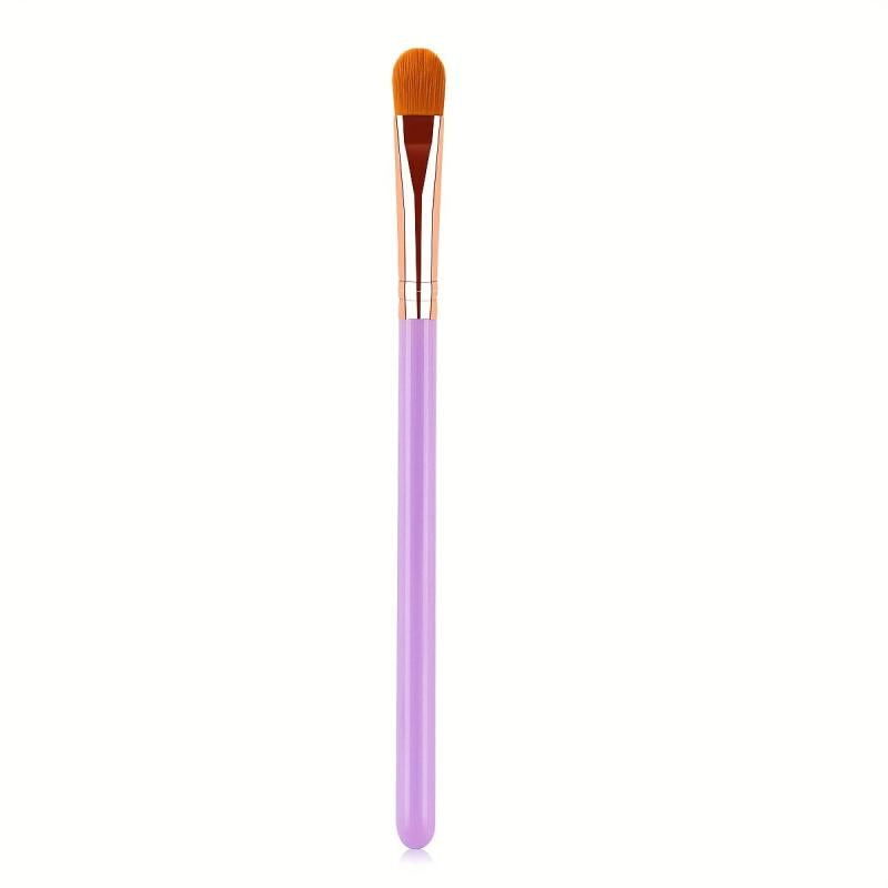 1pc Wooden Handle Lip Makeup Brush Fine Mist Lip Gloss Makeup Brush