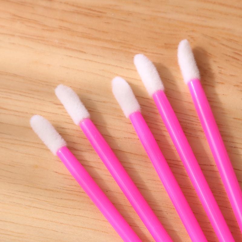 50 Pcs Disposable Hollow Lip Brush Mini Portable Lipstick Lip Gloss