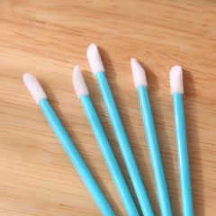 50 Pcs Disposable Hollow Lip Brush Mini Portable Lipstick Lip Gloss