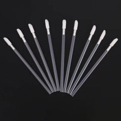 50 Pcs Disposable Hollow Lip Brush Mini Portable Lipstick Lip Gloss