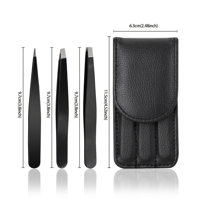 3Pcs Anti static Stainless Steel Tweezers Maintenance Tools