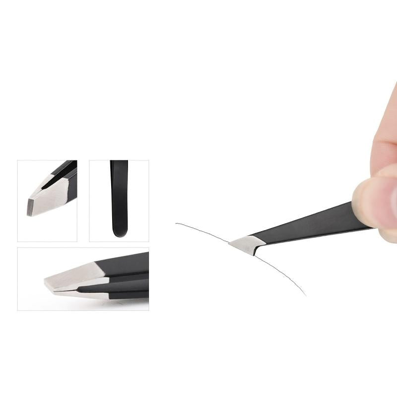 3Pcs Anti static Stainless Steel Tweezers Maintenance Tools
