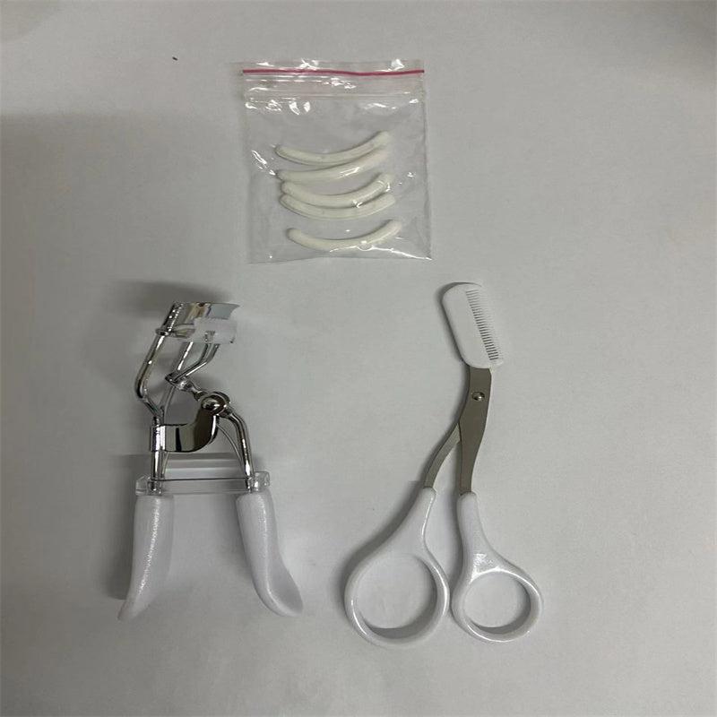 Eyebrow Scissors & Lash Curler Set with Comb