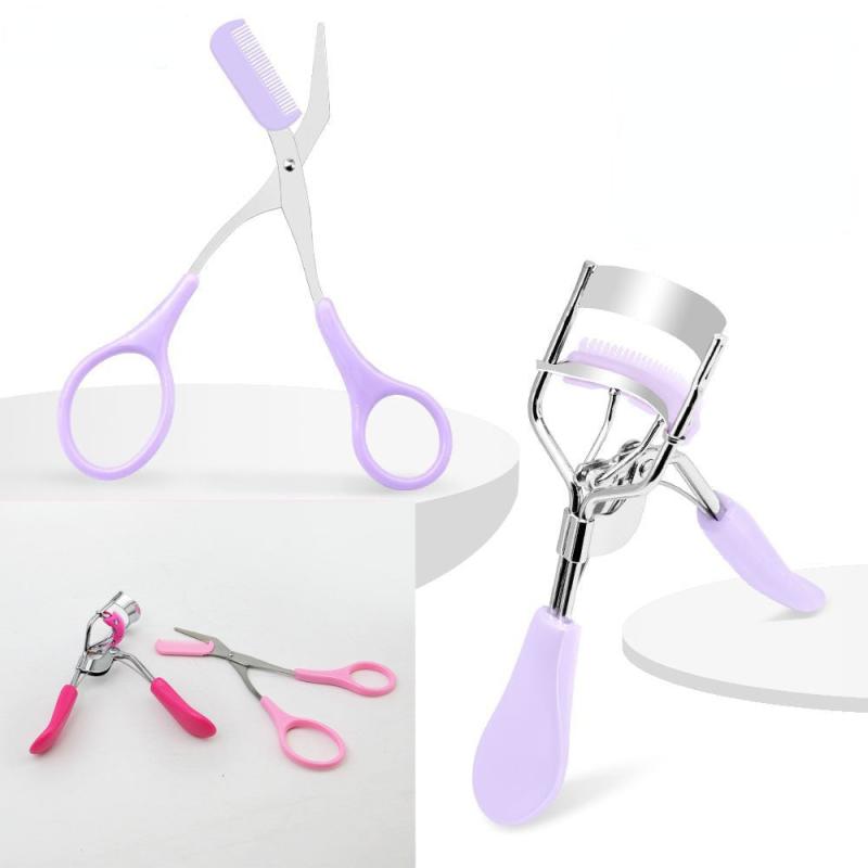 Eyebrow Scissors & Lash Curler Set with Comb