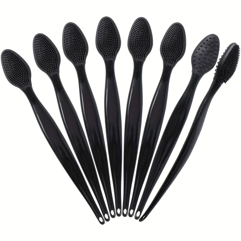 8 Pack Silicone Lip Scrub Brushes Double Sided Exfoliating Lip Brush