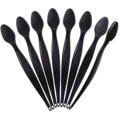 8 Pack Silicone Lip Scrub Brushes Double Sided Exfoliating Lip Brush