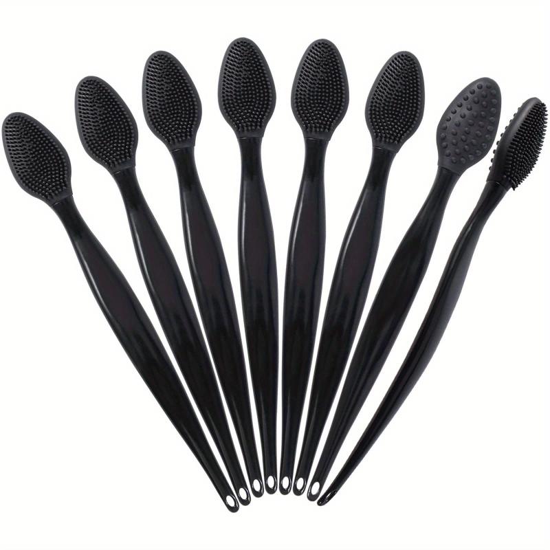 8 Pack Silicone Lip Scrub Brushes Double Sided Exfoliating Lip Brush