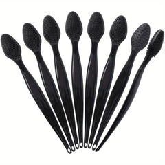 8 Pack Silicone Lip Scrub Brushes Double Sided Exfoliating Lip Brush