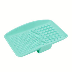 Makeup Brush Cleaning Mat - Portable Brush Cleaner Pad