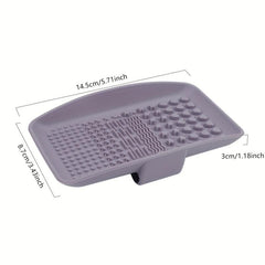 Makeup Brush Cleaning Mat - Portable Brush Cleaner Pad