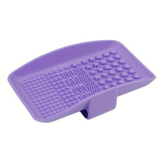 Makeup Brush Cleaning Mat - Portable Brush Cleaner Pad