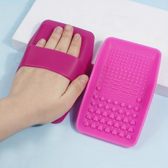 Makeup Brush Cleaning Mat - Portable Brush Cleaner Pad