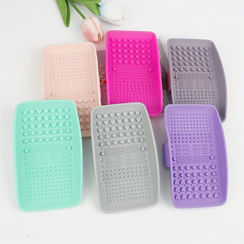 Makeup Brush Cleaning Mat - Portable Brush Cleaner Pad