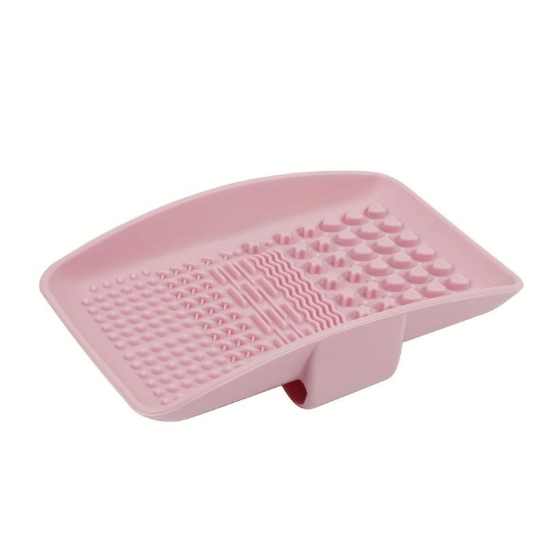 Makeup Brush Cleaning Mat - Portable Brush Cleaner Pad