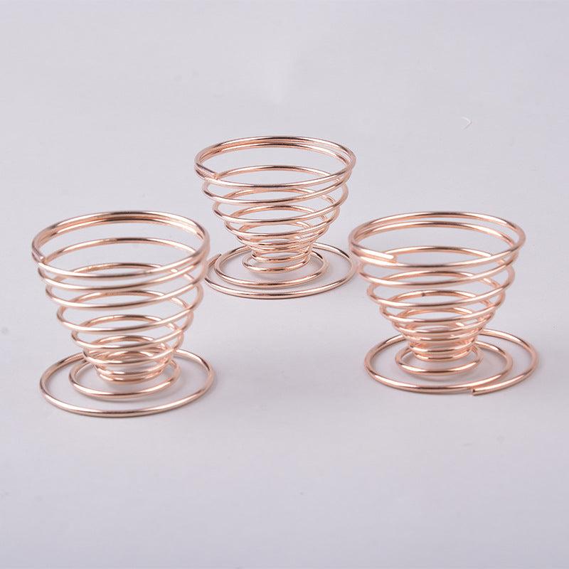 2pcs Metal Makeup Sponge Holder Spring Makeup Puff Storage Rack