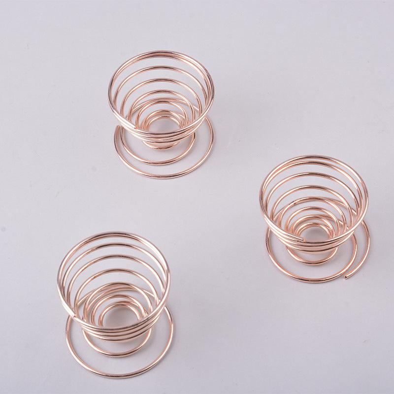 2pcs Metal Makeup Sponge Holder Spring Makeup Puff Storage Rack