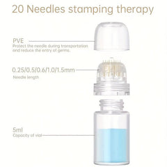 Hydra Needle Derma Stamp 20 Needle 0 25mm 0 5mm 20Pin Titanium Needle Disposable
