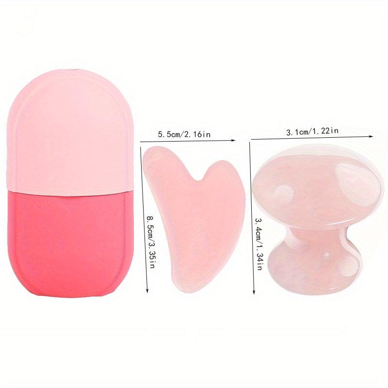 Ice Face Roller & Headband Set Reusable Face Massage Ice Mold
