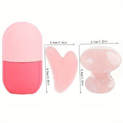 Ice Face Roller & Headband Set Reusable Face Massage Ice Mold