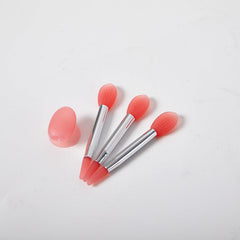 3Pcs Silicone Lip Balms Brush Set Lipstick Cosmetic Makeup Brushes