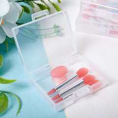 3Pcs Silicone Lip Balms Brush Set Lipstick Cosmetic Makeup Brushes