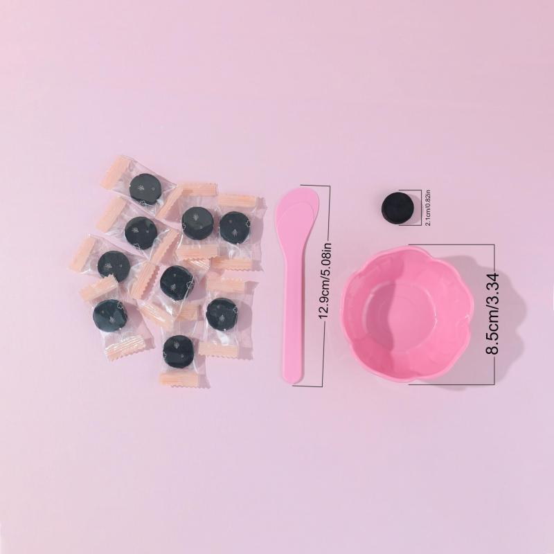 12pcs Face Mask Tool Kit with Facial Mask Bowl, Stick & Charcoal Masks