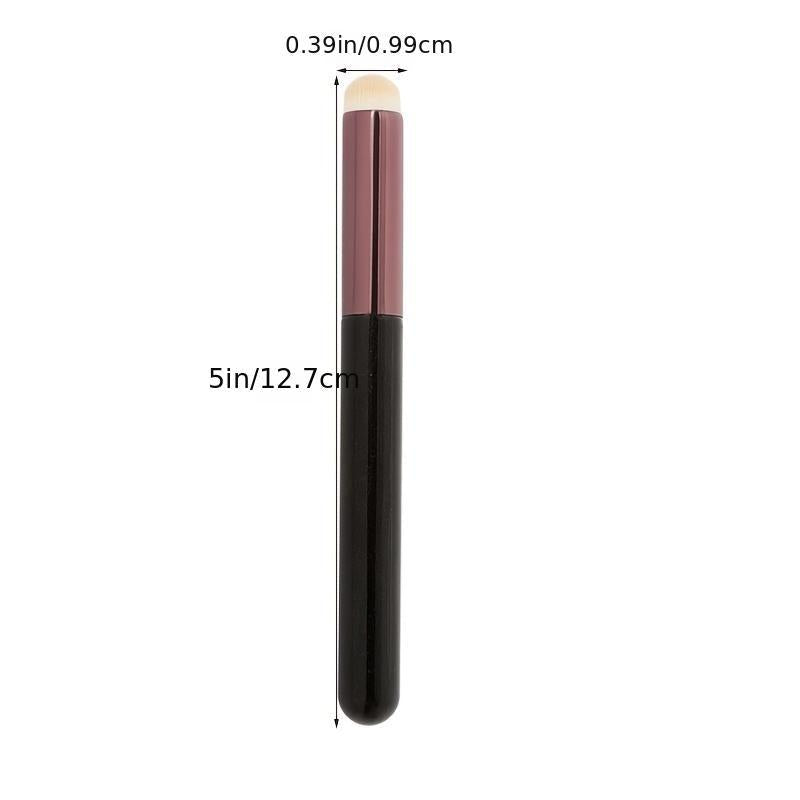 Portable Lip Brush Round Head Synthetic Soft Bristles Makeup Tool