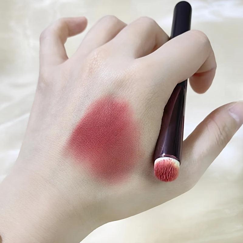 Portable Lip Brush Round Head Synthetic Soft Bristles Makeup Tool