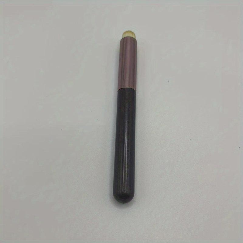 Portable Lip Brush Round Head Synthetic Soft Bristles Makeup Tool