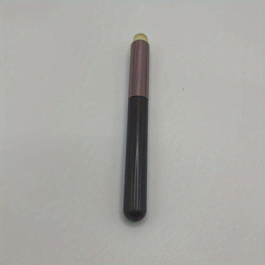 Portable Lip Brush Round Head Synthetic Soft Bristles Makeup Tool