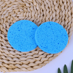 5pcs Natural Wood Sponge Face Round Makeup Remover Tool