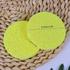 5pcs Natural Wood Sponge Face Round Makeup Remover Tool