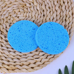 5pcs Natural Wood Sponge Face Round Makeup Remover Tool