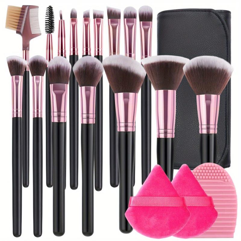 16PCS Makeup Brush Set Wooden Handle Professional Face Eye Shadow Soft Brushes