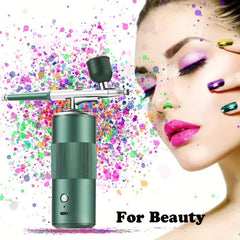 Oxygen Injector Air Compressor Makeup Machine Tattoo Airbrush Gun Kit
