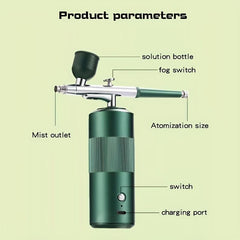 Oxygen Injector Air Compressor Makeup Machine Tattoo Airbrush Gun Kit