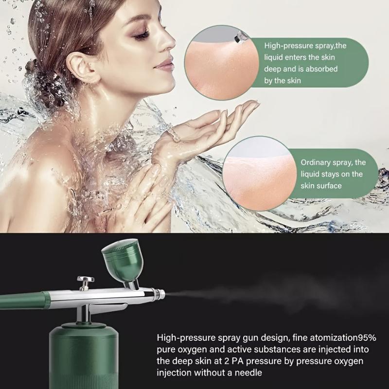 Oxygen Injector Air Compressor Makeup Machine Tattoo Airbrush Gun Kit