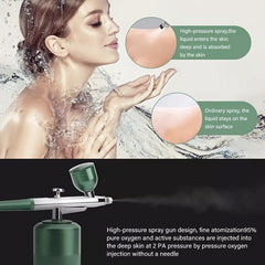 Oxygen Injector Air Compressor Makeup Machine Tattoo Airbrush Gun Kit