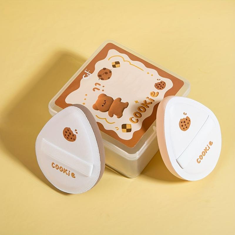 Makeup Puff Cookie Pattern Air Cushion Puff Dual Use