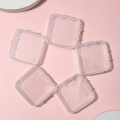 Cosmetic Powder Puff Empty Storage Box Square Dust-proof Small Travel Portable
