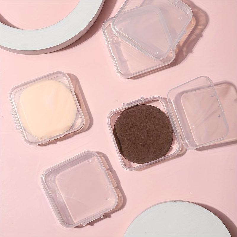 Cosmetic Powder Puff Empty Storage Box Square Dust-proof Small Travel Portable