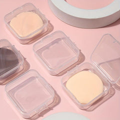 Cosmetic Powder Puff Empty Storage Box Square Dust-proof Small Travel Portable
