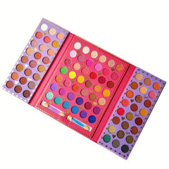 90 Colors Eyeshadow Palette Multicolor Matte Pearly Finish Bright Makeup