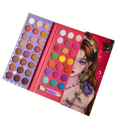 90 Colors Eyeshadow Palette Multicolor Matte Pearly Finish Bright Makeup