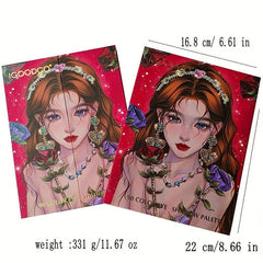 90 Colors Eyeshadow Palette Multicolor Matte Pearly Finish Bright Makeup