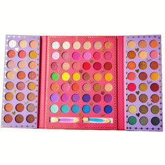 90 Colors Eyeshadow Palette Multicolor Matte Pearly Finish Bright Makeup