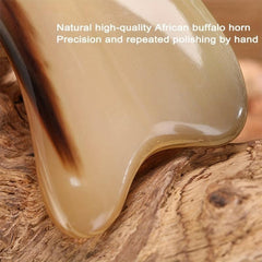 Ox Horn Scraping Plate Massage Tool for Body Neck Salon